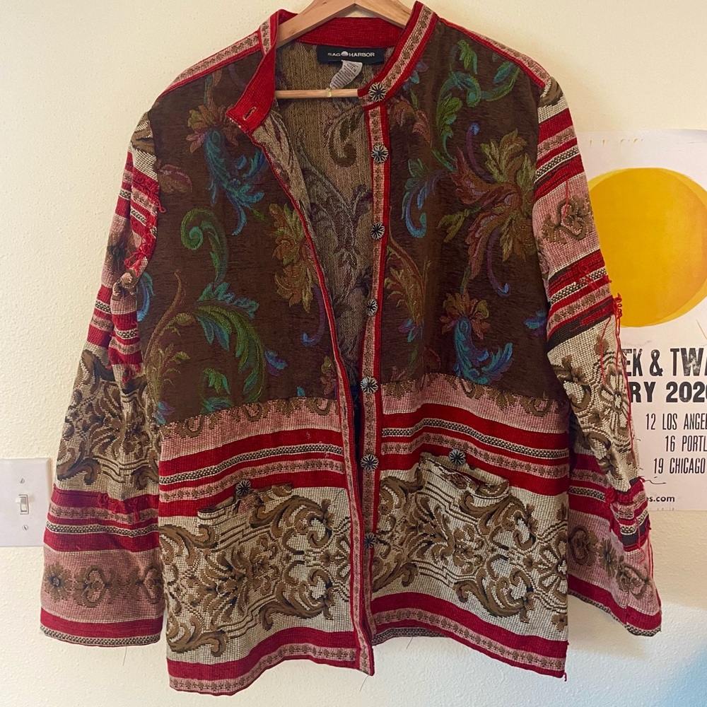 Vintage carpet jacket